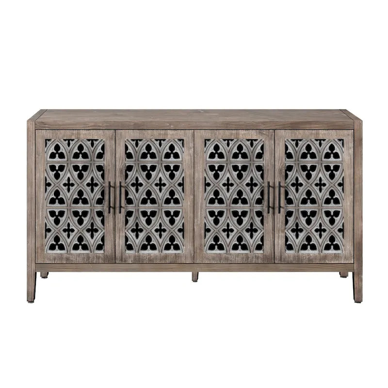 Hollow Four Door Antique Cabinet