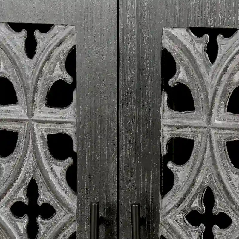 Hollow Four Door Antique Cabinet