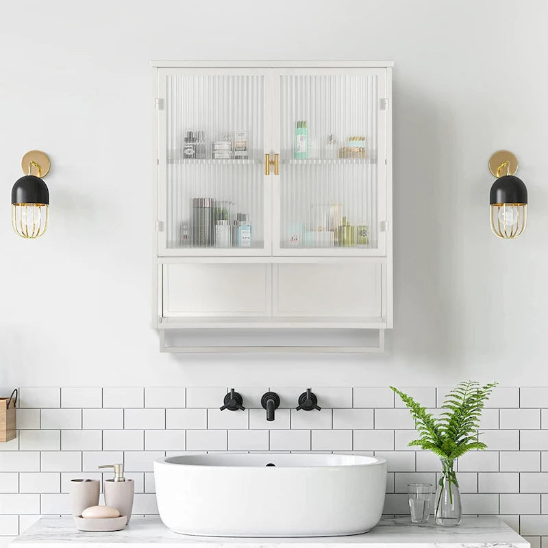 23.62Glass Doors Modern Two-door Wall Cabinet