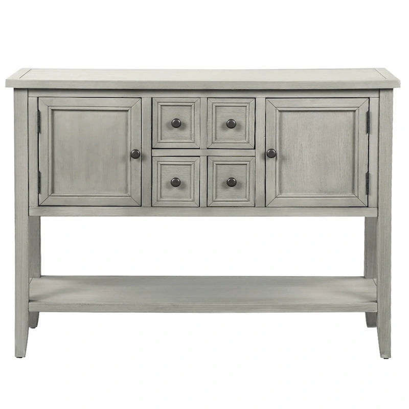 Cambridge Series Buffet Sideboard Console Table with Bottom Shelf - N/A