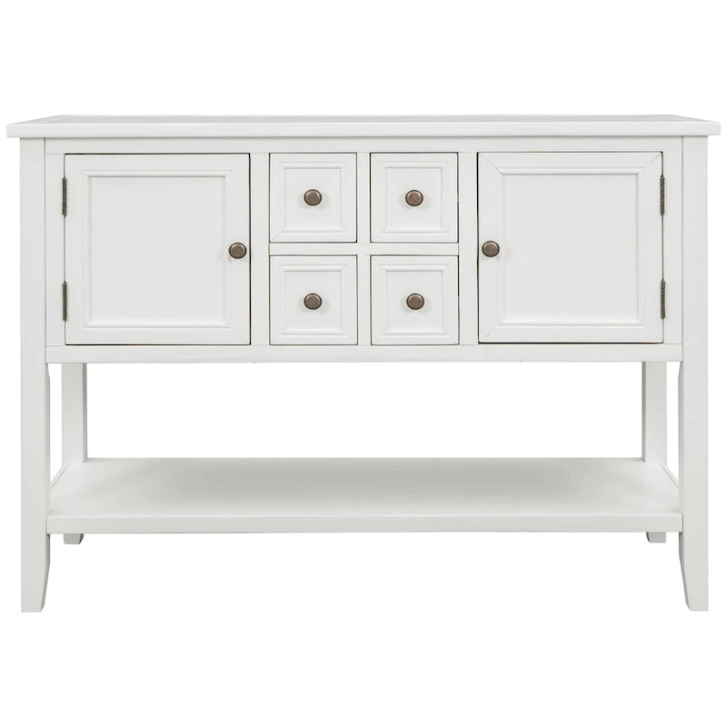 Cambridge Series Buffet Sideboard Console Table with Bottom Shelf - N/A