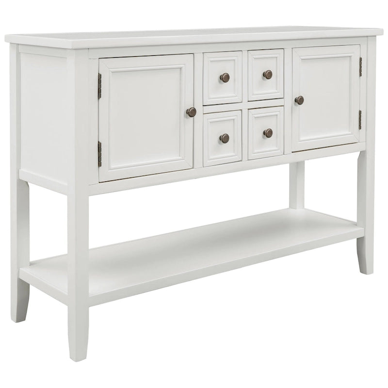 Cambridge Series Buffet Sideboard Console Table with Bottom Shelf - N/A