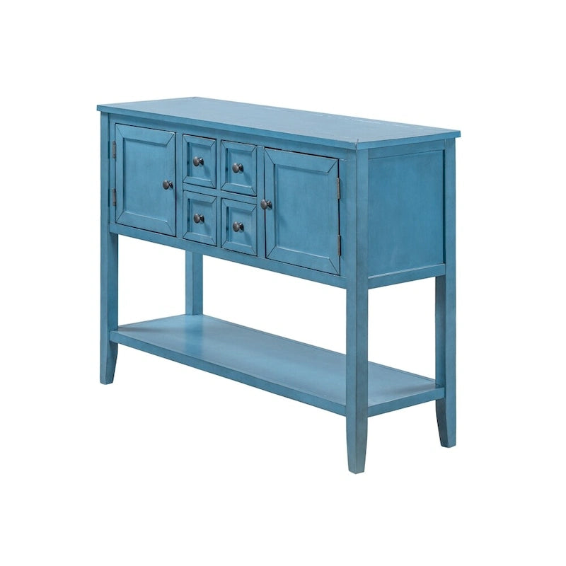 Cambridge Series Buffet Sideboard Console Table with Bottom Shelf - N/A