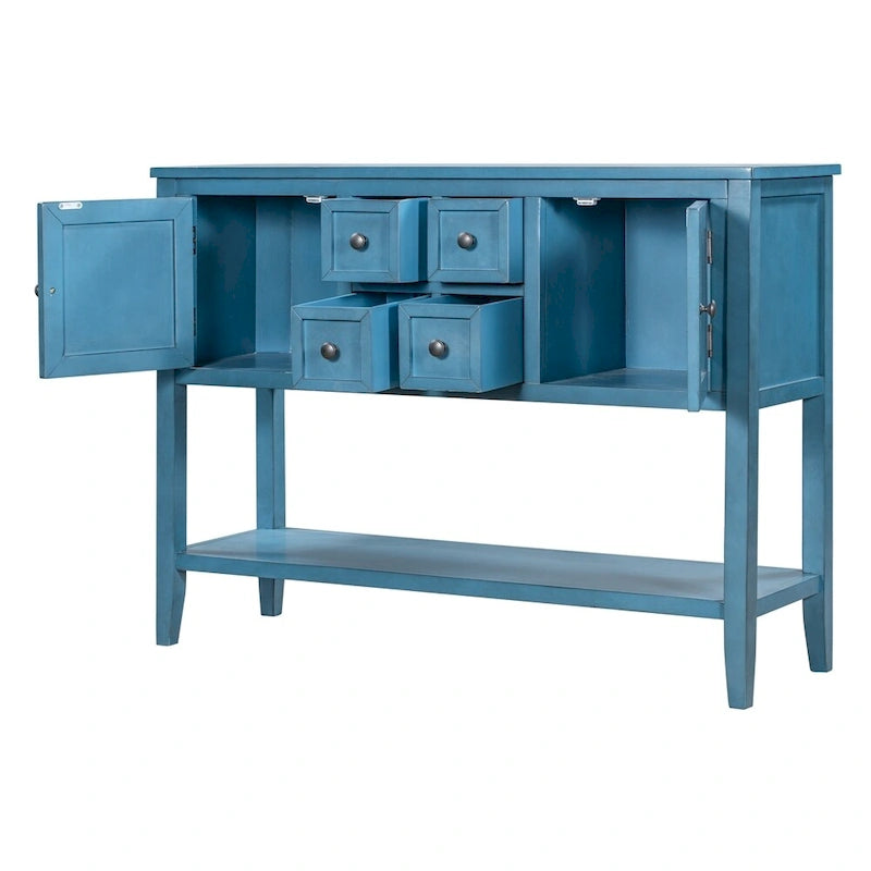 Cambridge Series Buffet Sideboard Console Table with Bottom Shelf - N/A