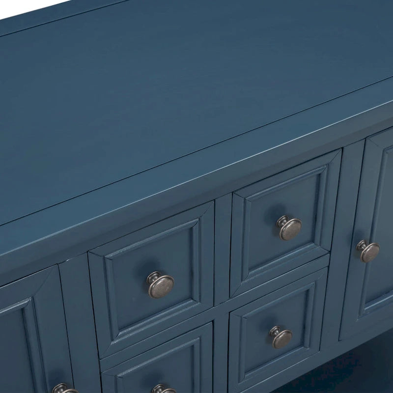 Cambridge Series Buffet Sideboard Console Table with Bottom Shelf - N/A