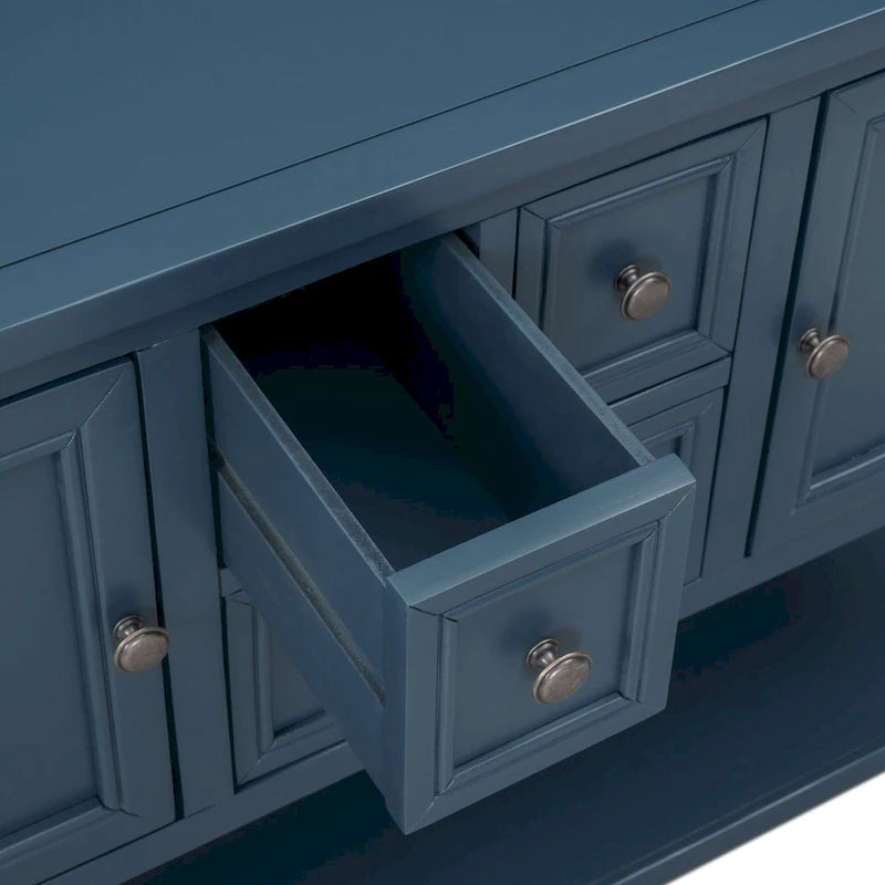 Cambridge Series Buffet Sideboard Console Table with Bottom Shelf - N/A