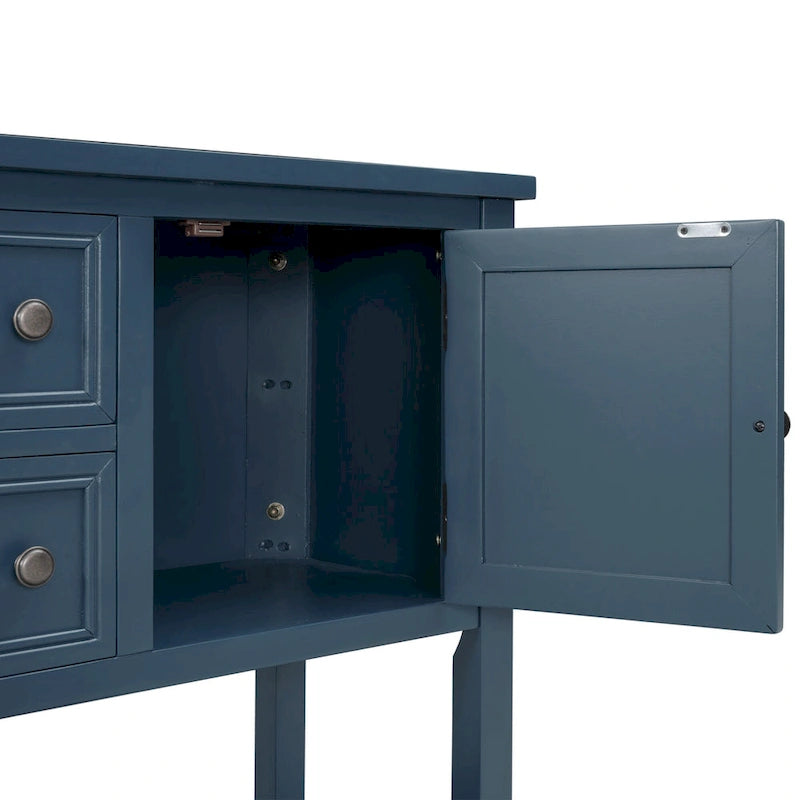Cambridge Series Buffet Sideboard Console Table with Bottom Shelf - N/A