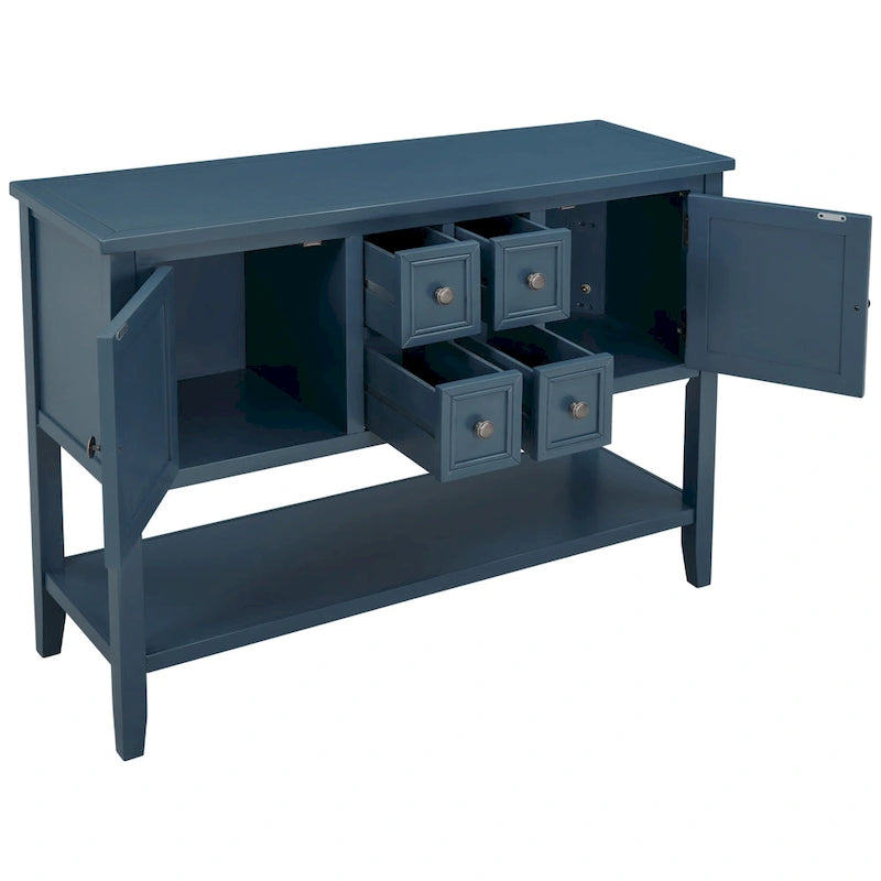 Cambridge Series Buffet Sideboard Console Table with Bottom Shelf - N/A