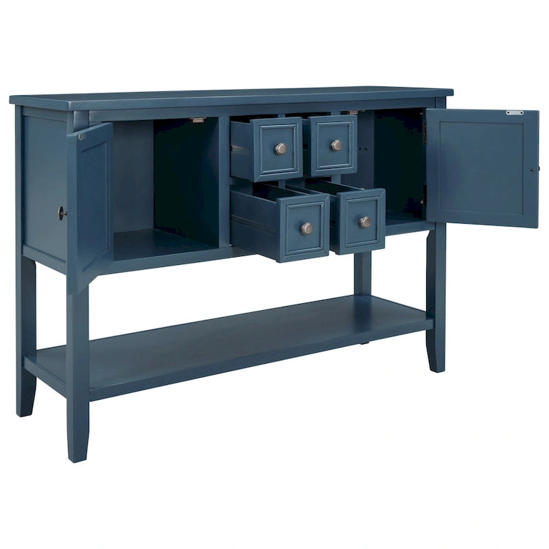 Cambridge Series Buffet Sideboard Console Table with Bottom Shelf - N/A