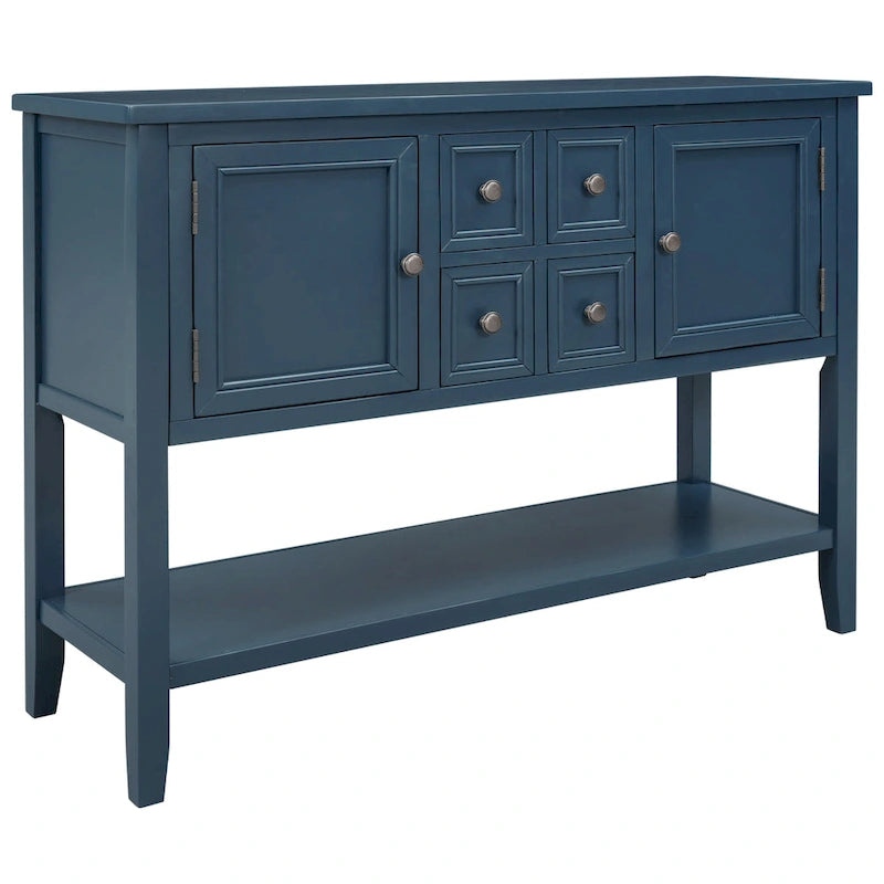 Cambridge Series Buffet Sideboard Console Table with Bottom Shelf - N/A