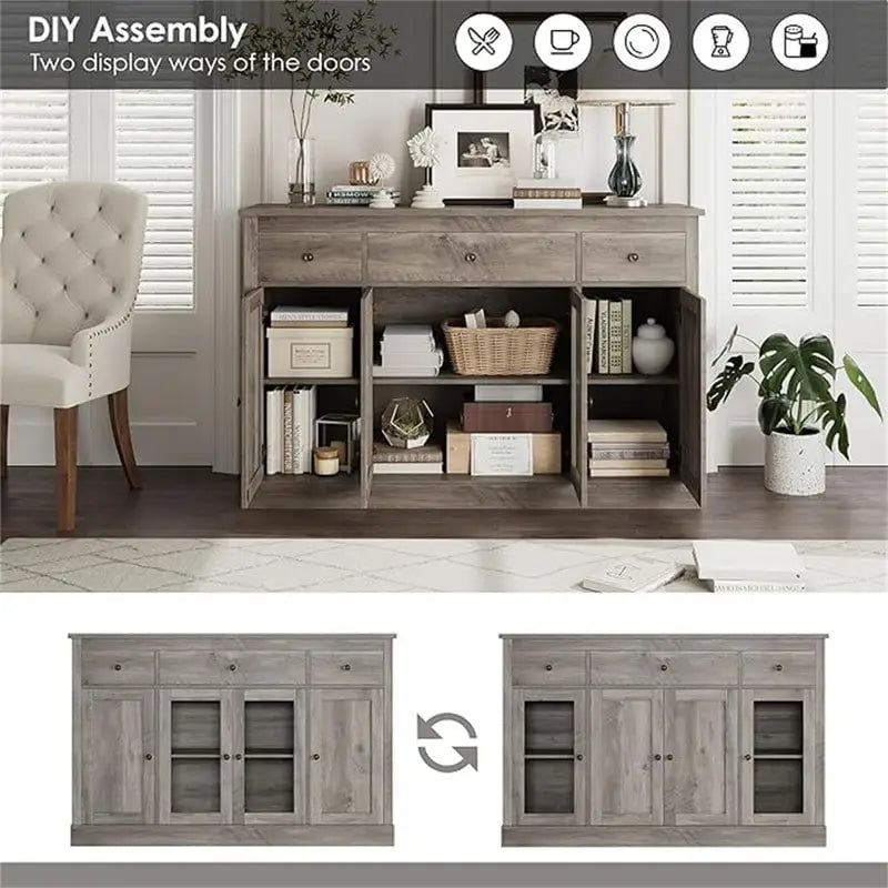 Buffet Cabinet - 15.7D x 55W x 35.4H