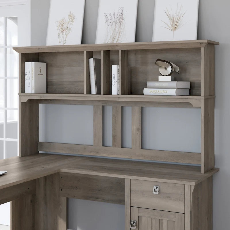 Bush Furniture Salinas 60W Hutch- Hutch Only - 60.00L x 10.51W x 32.99H