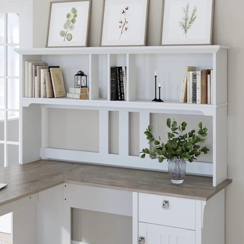 Bush Furniture Salinas 60W Hutch- Hutch Only - 60.00L x 10.51W x 32.99H