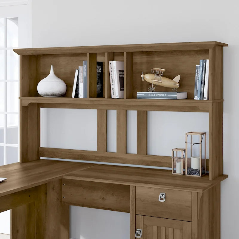 Bush Furniture Salinas 60W Hutch- Hutch Only - 60.00L x 10.51W x 32.99H