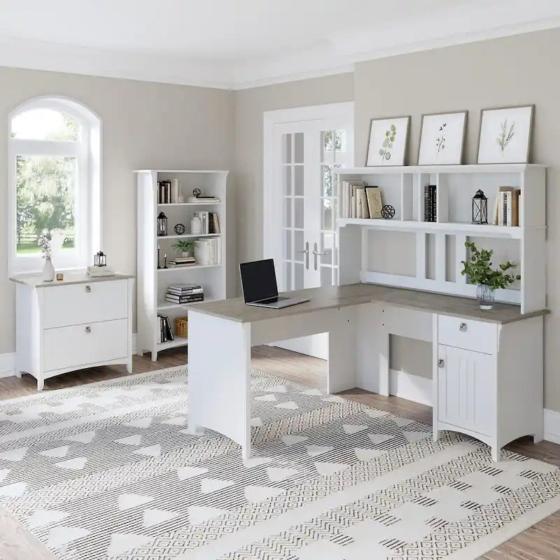 Bush Furniture Salinas 60W Hutch- Hutch Only - 60.00L x 10.51W x 32.99H