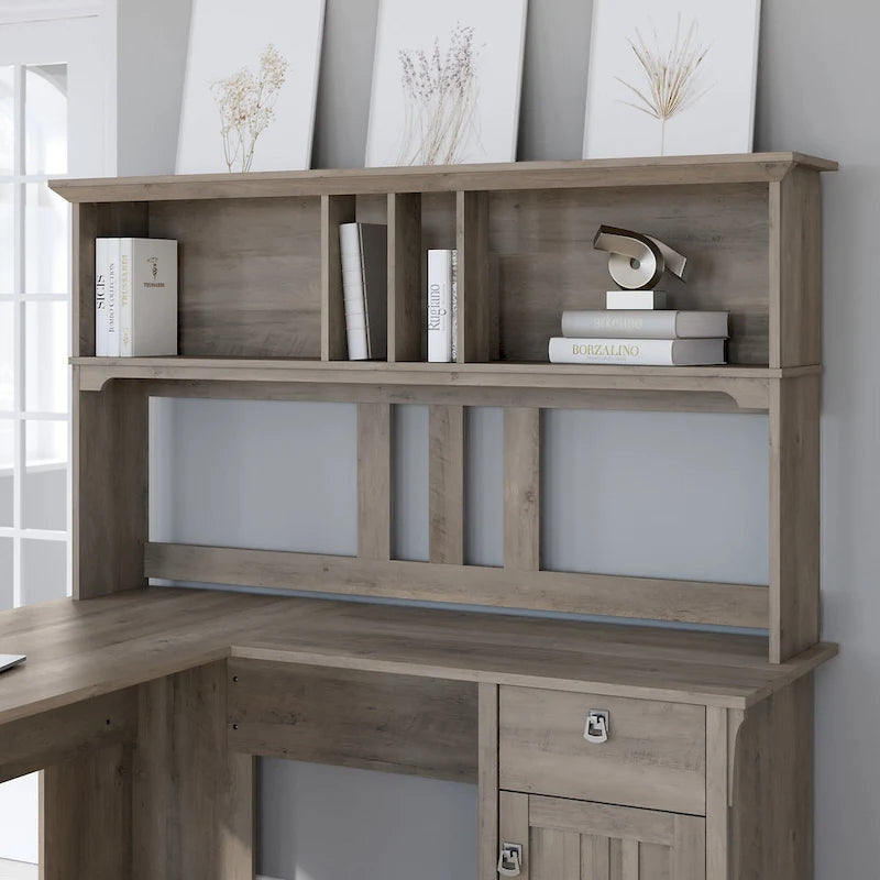 Bush Furniture Salinas 60W Hutch- Hutch Only - 60.00L x 10.51W x 32.99H