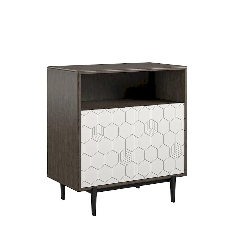 CosmoLiving by Cosmopolitan Olivia Grey Storage Cabinet