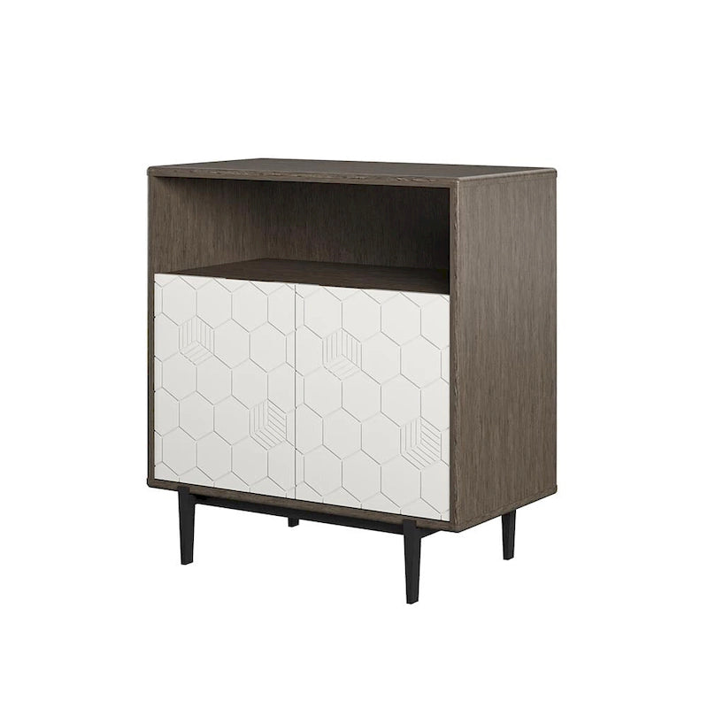 CosmoLiving by Cosmopolitan Olivia Grey Storage Cabinet
