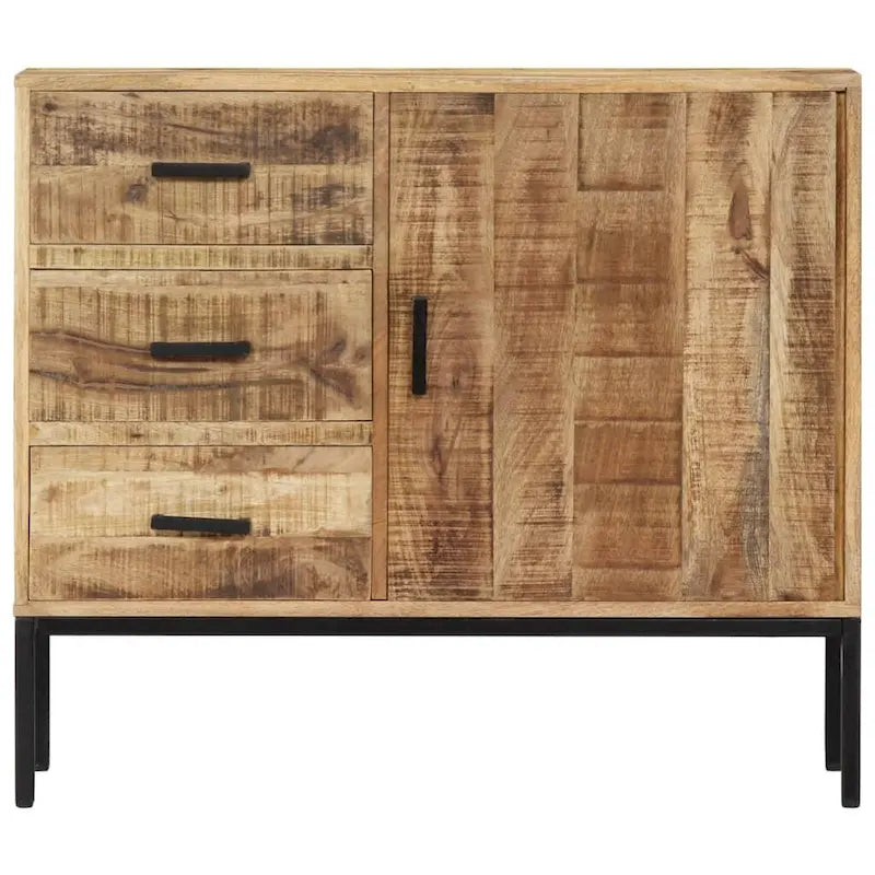 vidaXL Sideboard 34.6x11.8x28 Solid Mango Wood
