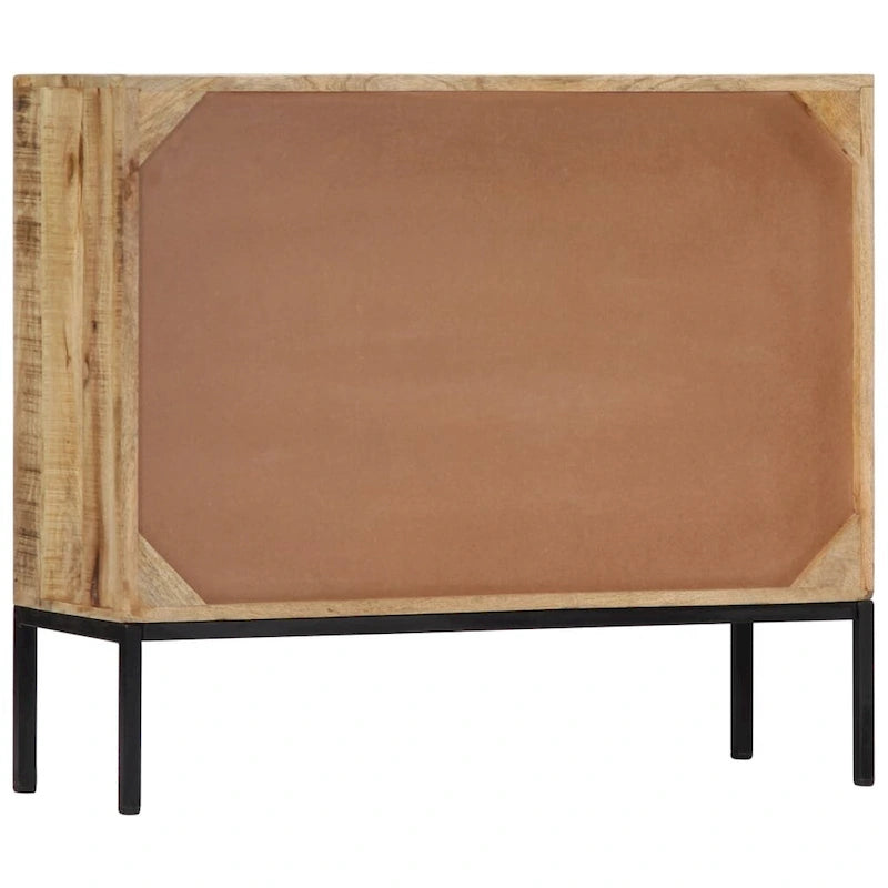 vidaXL Sideboard 34.6x11.8x28 Solid Mango Wood