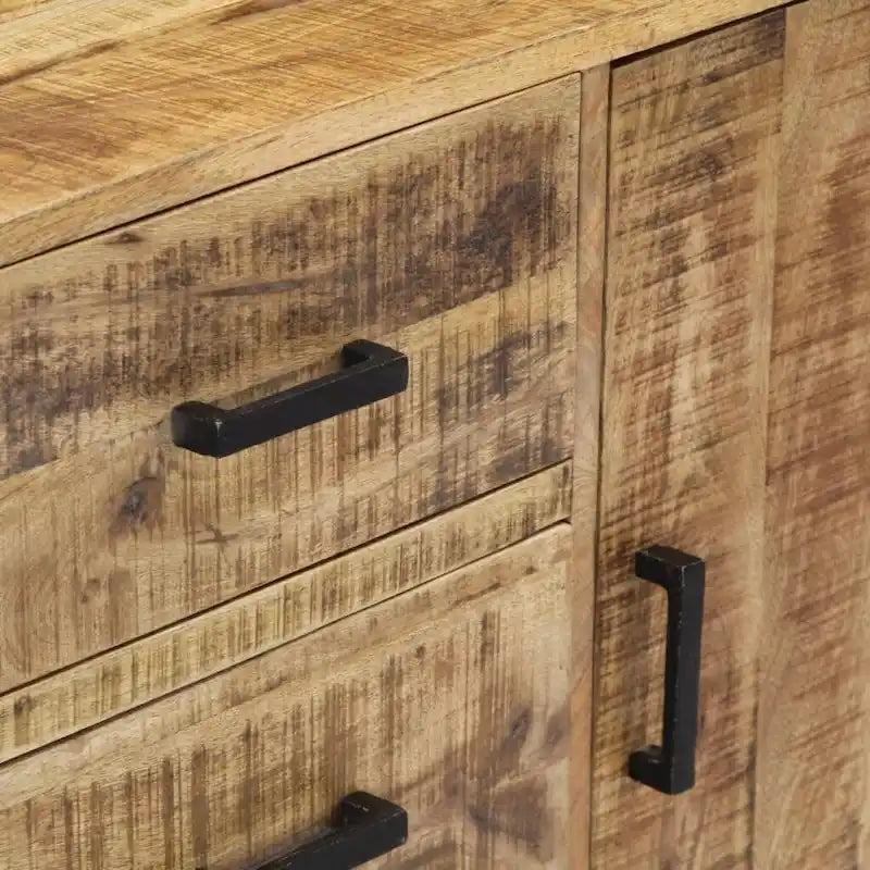 vidaXL Sideboard 34.6x11.8x28 Solid Mango Wood
