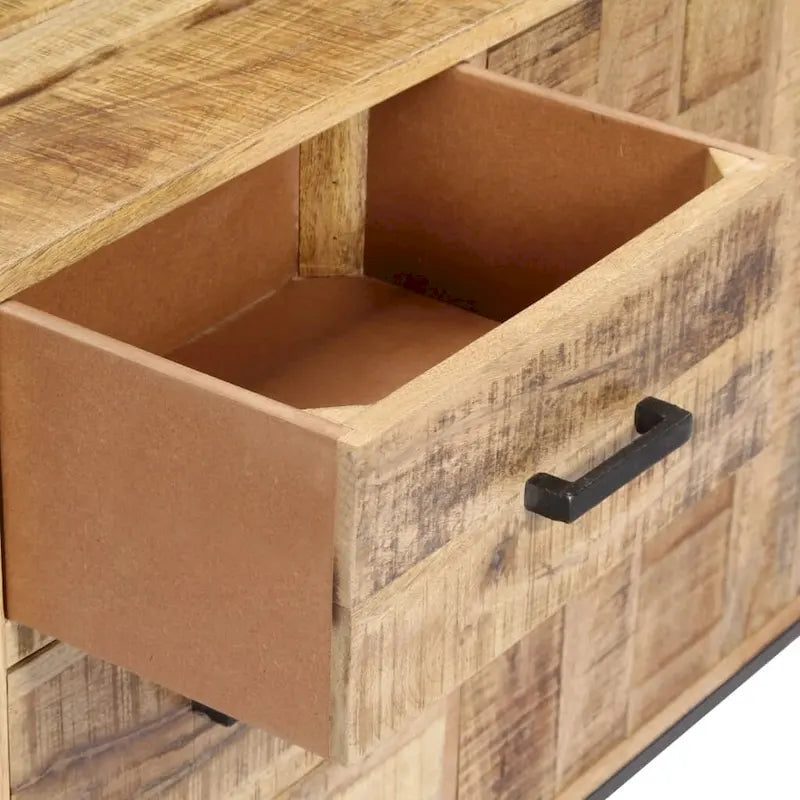 vidaXL Sideboard 34.6x11.8x28 Solid Mango Wood