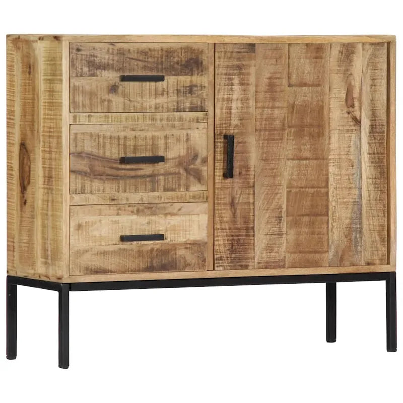 vidaXL Sideboard 34.6x11.8x28 Solid Mango Wood