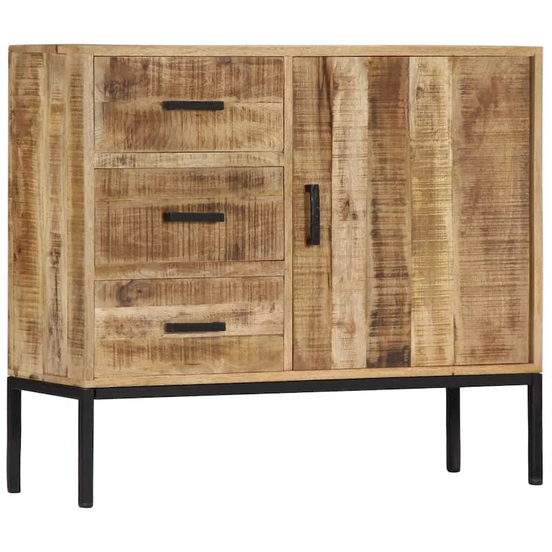 vidaXL Sideboard 34.6x11.8x28 Solid Mango Wood