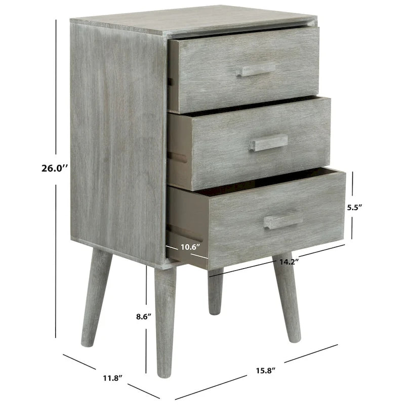 3-Drawer Chest - 16Wx12Dx26H