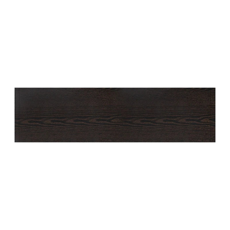 Wooden Storage Cabinet with 3 Tempered Glass Doors and Adjustable Shelf and Legs - 58.2L15.7W33.9H