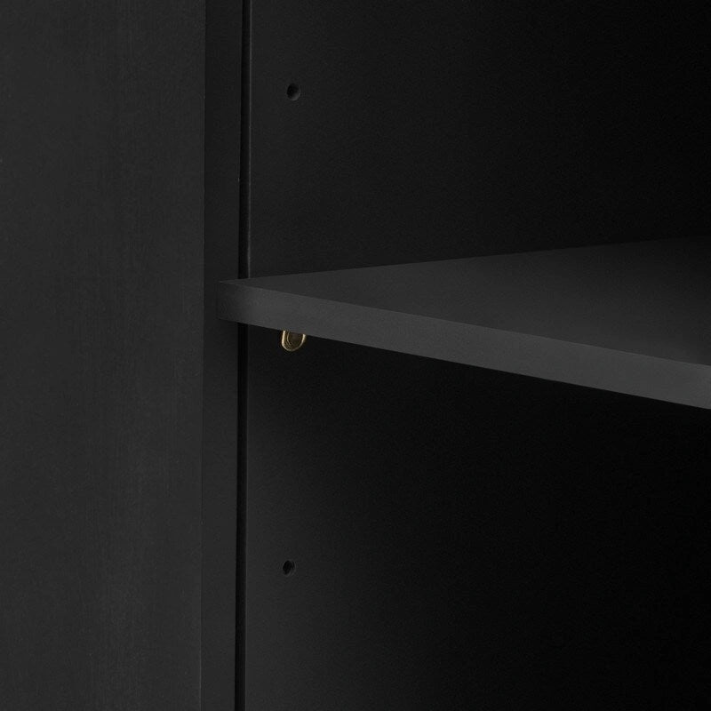 63W 4-Door Storage Cabinet with Metal Handles - N/A