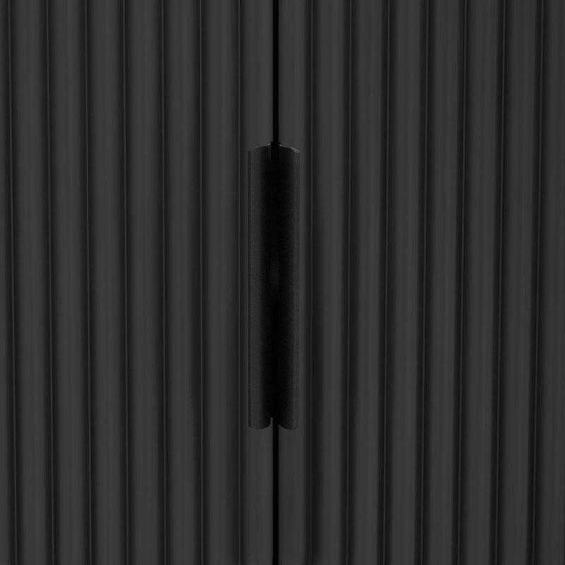 63W 4-Door Storage Cabinet with Metal Handles - N/A
