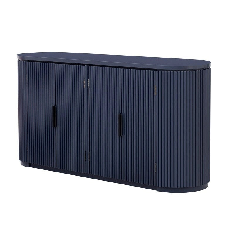 63W 4-Door Storage Cabinet with Metal Handles - N/A