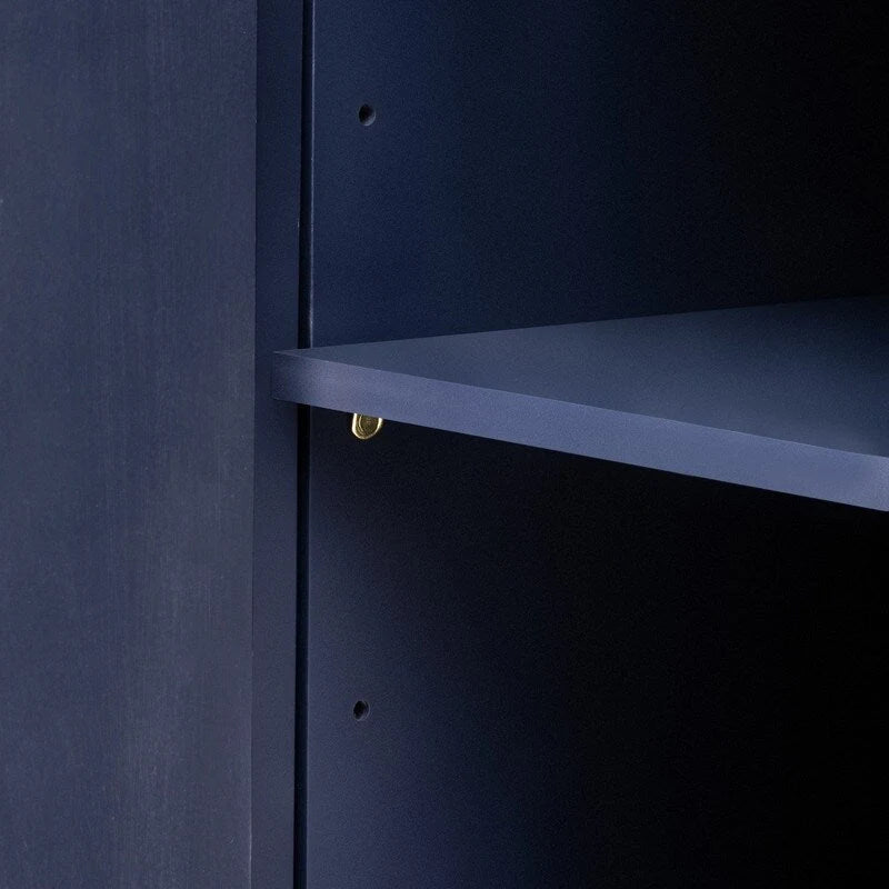 63W 4-Door Storage Cabinet with Metal Handles - N/A