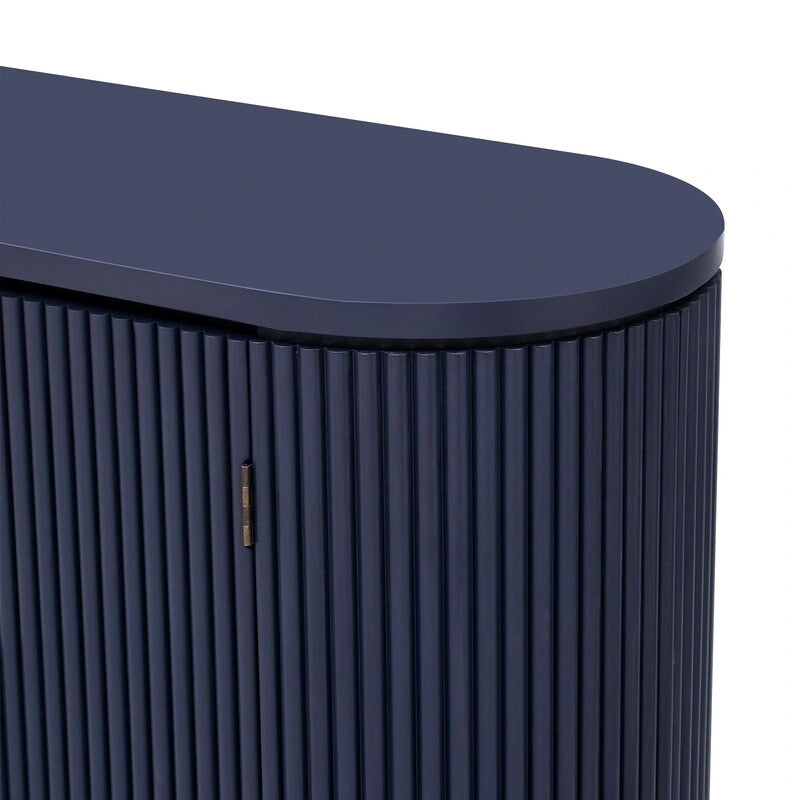 63W 4-Door Storage Cabinet with Metal Handles - N/A