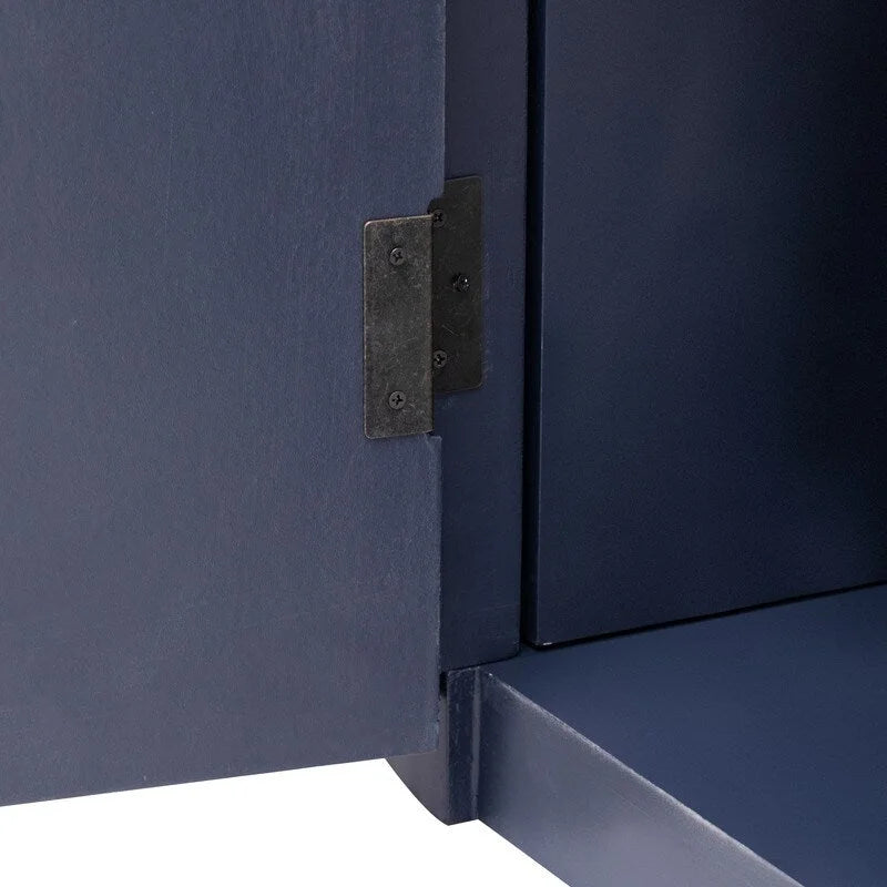 63W 4-Door Storage Cabinet with Metal Handles - N/A