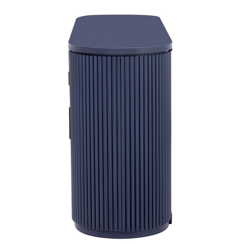 63W 4-Door Storage Cabinet with Metal Handles - N/A