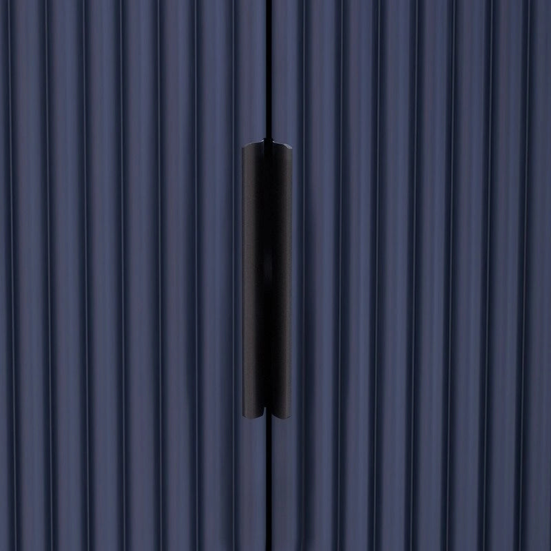 63W 4-Door Storage Cabinet with Metal Handles - N/A