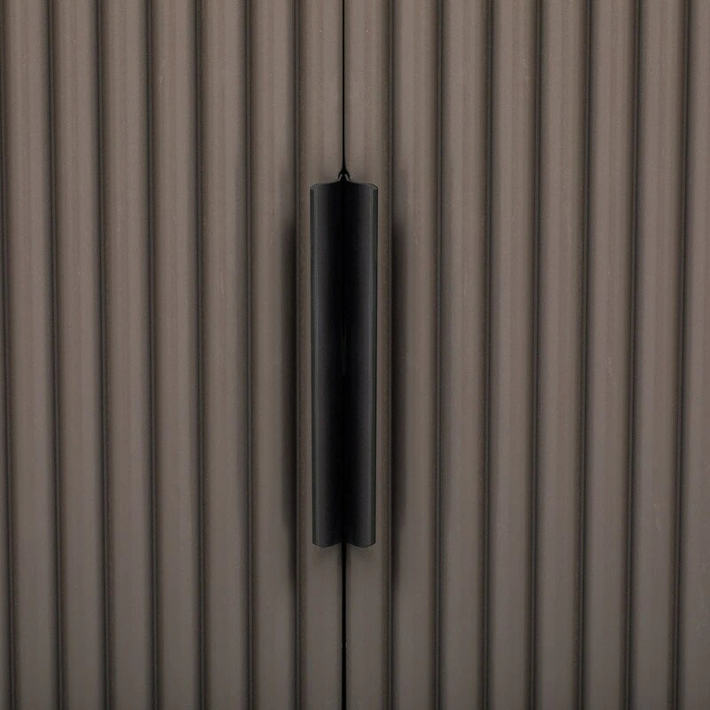 63W 4-Door Storage Cabinet with Metal Handles - N/A