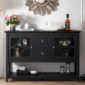 Sideboard Buffet Console Table with Adjustable Shelves and Drawers