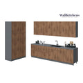 Kitchen Oasis Collection Natural Teak & Black Color Base Size 10Ft Wide - 123x50