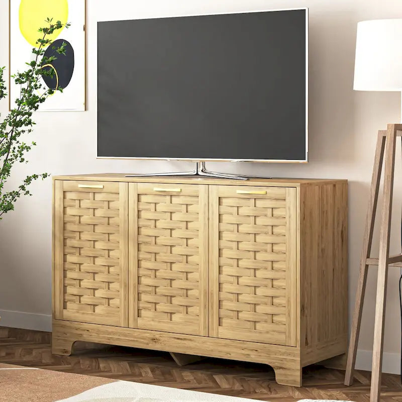 Wood Cabinet with Adjustable Shelf