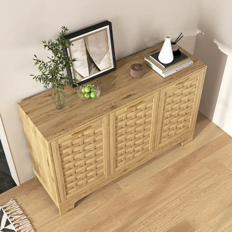 Wood Cabinet with Adjustable Shelf