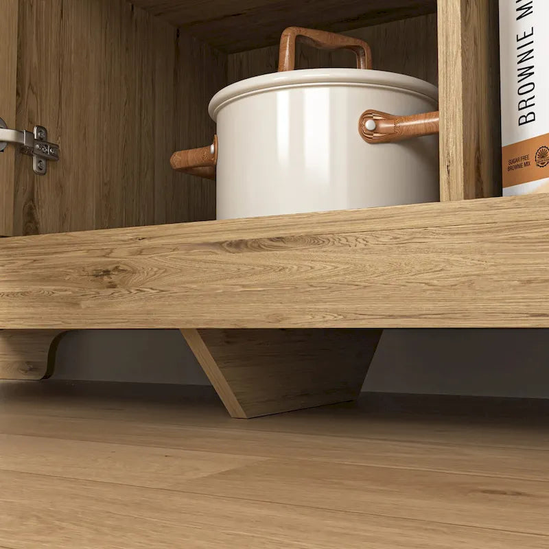 Wood Cabinet with Adjustable Shelf