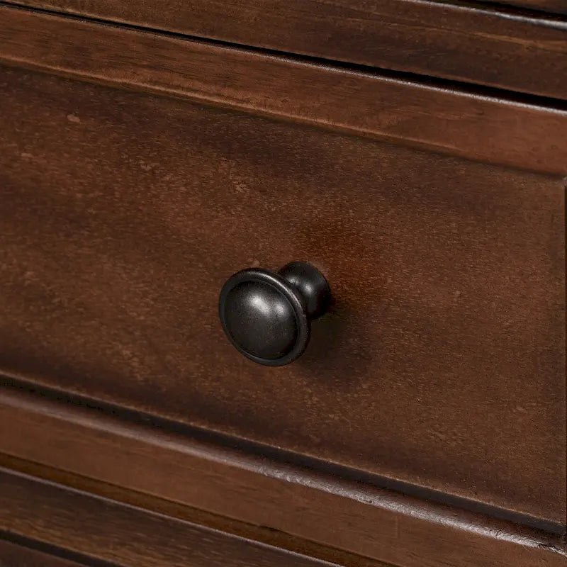 3-Drawer Storage Wood Cabinet, End Table with Pull out Tray