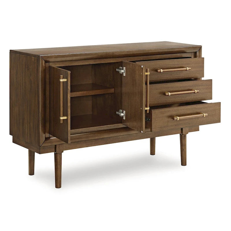 Signature Design by Ashley Lyncott Brown Dining Server - 56.13 W x 18 D x 36.25 H