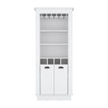 Bar Cabinet, Four built-in wine racks,Living Room, Black