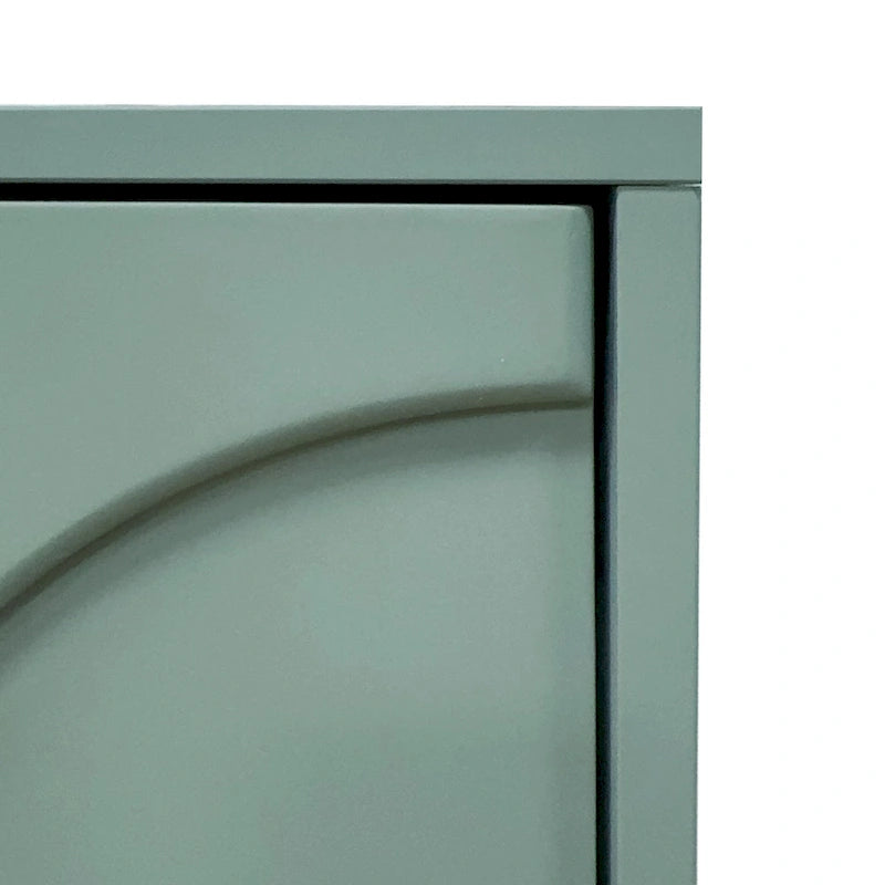 Adriana 60 Wooden Cabinet with 4 Glass Doors Sideboard Buffet Server Cabinet