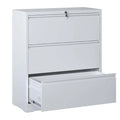 Lateral File Cabinet 3 Drawer,Filing Cabinet with Lock, Lockable File Cabinet for Home Office, Locking Metal File Cabinet