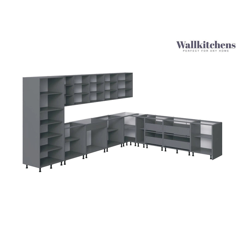 Kitchen Regal Collection White Matte Color Base Size 13Ft Wide - 156x127